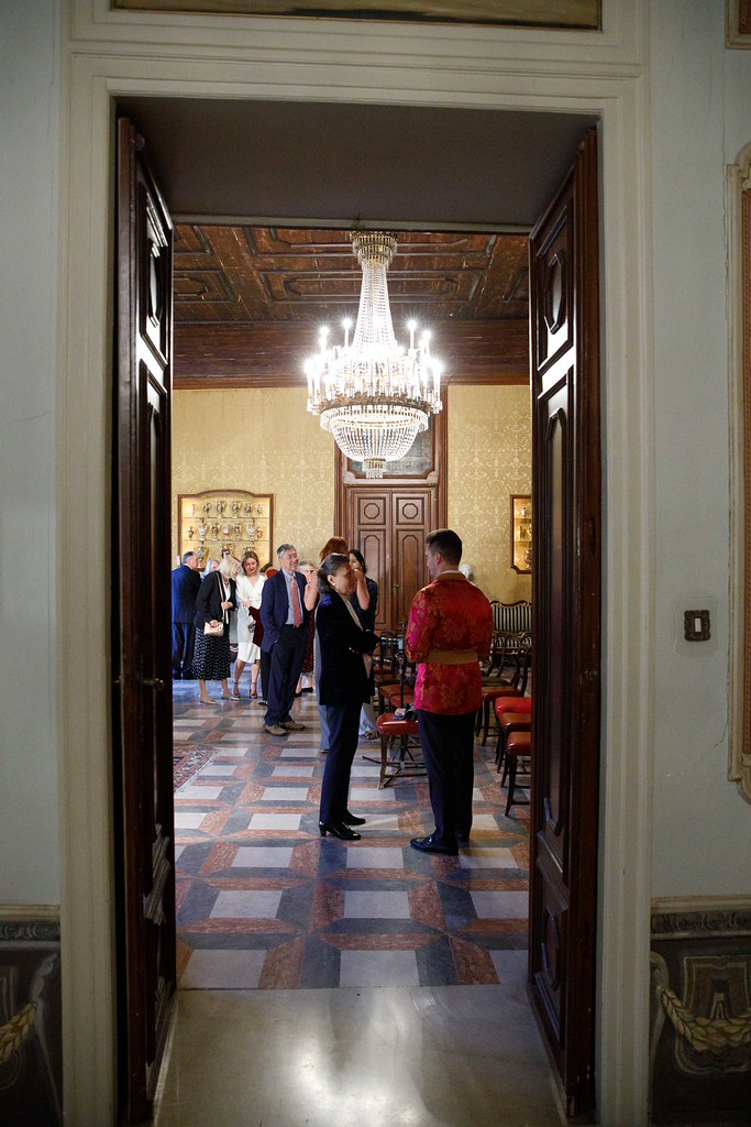 An enfilade of palace salons
